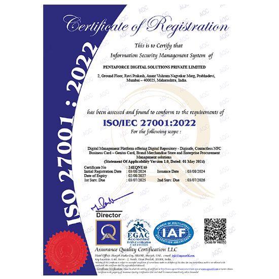 iso certificate